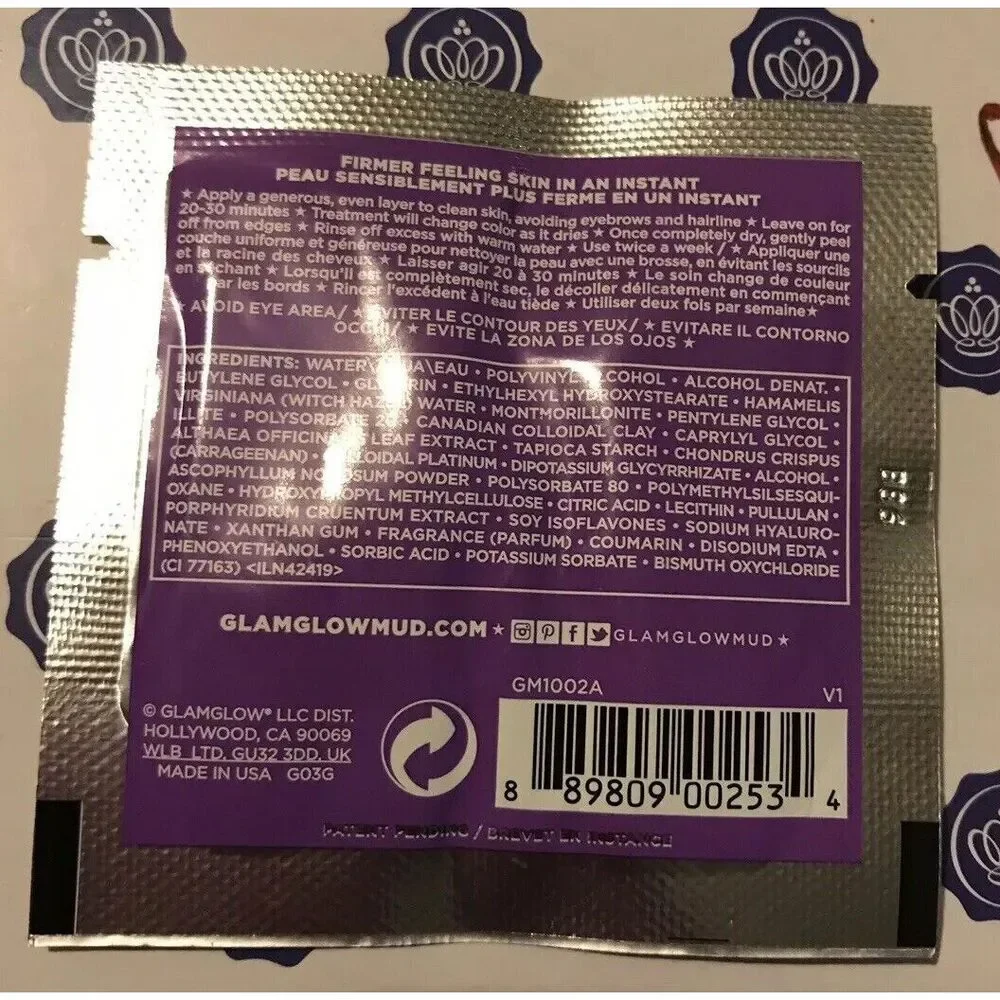 GLAMGLOW GRAVITYMUD Firming Treatment Power Rangers Rita Repulsa 1oz & Sample - Picture 6 of 6